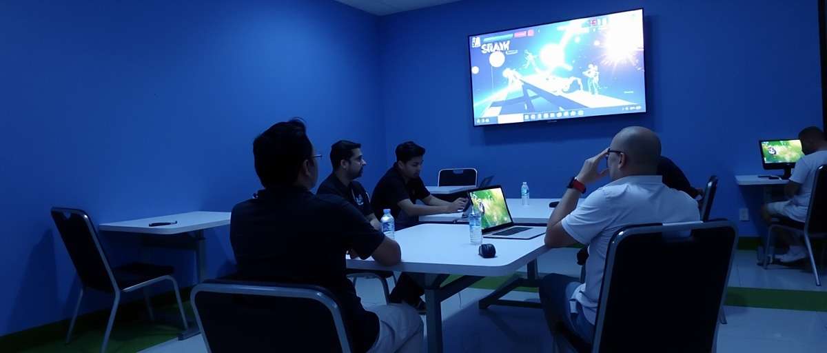 Gulab Jamun Galaxy community meetup in Mumbai showing players competing in a tournament